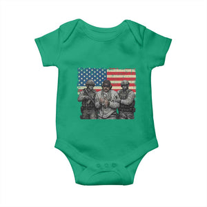 Captured Dictator Maduro Baby Onesie Special Forces Justice Operation American Flag TS02 Irish Green Print Your Wear