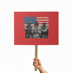 Captured Dictator Maduro Protest Sign Special Forces Justice Operation American Flag TS02 Horizontal 18" × 24" Red Print Your Wear