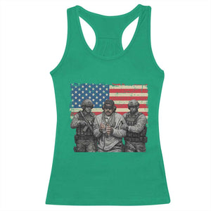 Captured Dictator Maduro Racerback Tank Top Special Forces Justice Operation American Flag TS02 Irish Green Print Your Wear