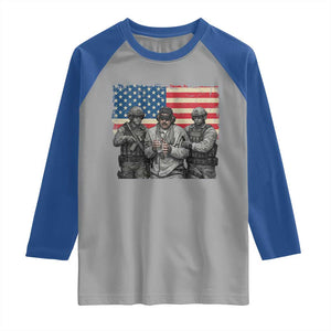 Captured Dictator Maduro Raglan Shirt Special Forces Justice Operation American Flag TS02 Sport Gray Royal Print Your Wear