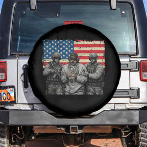 Captured Dictator Maduro Spare Tire Cover Special Forces Justice Operation American Flag TS02 No hole Black Print Your Wear