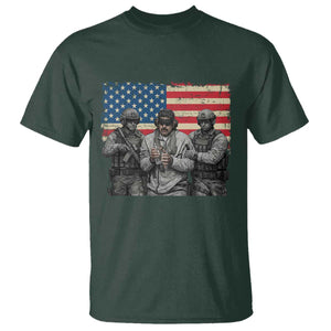 Captured Dictator Maduro T Shirt Special Forces Justice Operation American Flag TS02 Dark Forest Green Print Your Wear