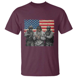 Captured Dictator Maduro T Shirt Special Forces Justice Operation American Flag TS02 Maroon Print Your Wear