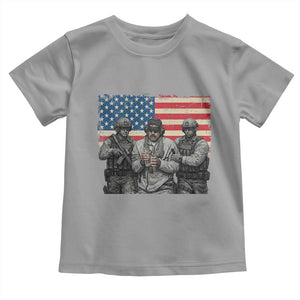 Captured Dictator Maduro Toddler T Shirt Special Forces Justice Operation American Flag TS02 Sport Gray Print Your Wear