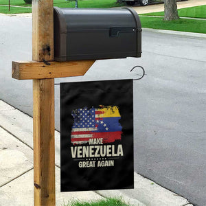 Make Venezuela Great Again Garden Flag Distressed US and Venezuela Flag Unity TS02 Print Your Wear