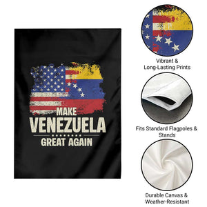 Make Venezuela Great Again Garden Flag Distressed US and Venezuela Flag Unity TS02 Print Your Wear