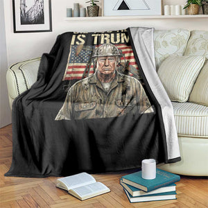 Oil You Need Is Trump Worker American Flag Throw Blanket Vintage Oil Rig Oildfield Leadership TS02 Print Your Wear