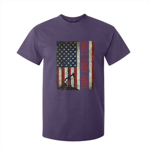 Drill Baby Drill American Flag T Shirt For Kid Oil Rig Oildfield Energy Industry Patriot TS02 Purple Print Your Wear