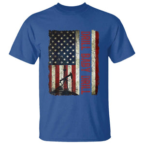 Drill Baby Drill American Flag T Shirt Oil Rig Oildfield Energy Industry Patriot TS02 Royal Blue Print Your Wear