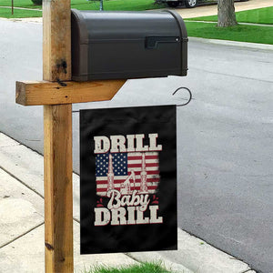 Drill Baby Drill American Flag Garden Flag Retro Oilfield Oil Rig Patriot TS02 Print Your Wear