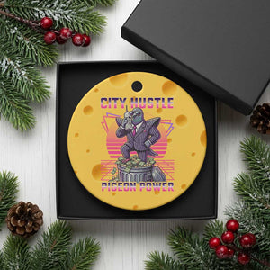 Retro City Hustle Pigeon Power Ceramic Ornament Funny 80s Style Money Bird Gangsta TS02 1pc Yellow Cheese Print Your Wear