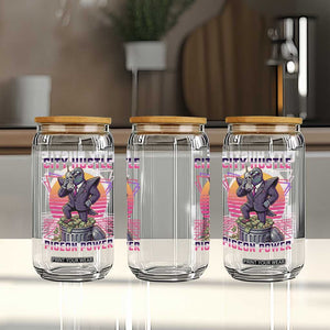 Retro City Hustle Pigeon Power Glass Can Funny 80s Style Money Bird Gangsta TS02 Print Your Wear
