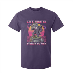 Retro City Hustle Pigeon Power T Shirt For Kid Funny 80s Style Money Bird Gangsta TS02 Purple Print Your Wear