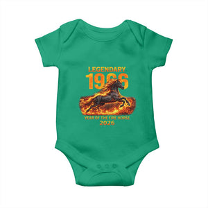 Legendary 1966 Year of the Fire Horse Baby Onesie Fiery 2026 Zodiac Birthday Gift TS02 Irish Green Print Your Wear
