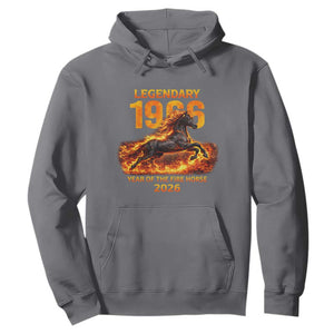 Legendary 1966 Year of the Fire Horse Hoodie Fiery 2026 Zodiac Birthday Gift TS02 Charcoal Print Your Wear