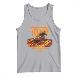 Legendary 1966 Year of the Fire Horse Tank Top Fiery 2026 Zodiac Birthday Gift TS02 Athletic Heather Print Your Wear