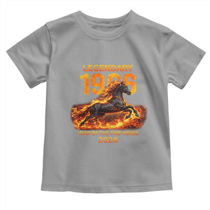 Legendary 1966 Year of the Fire Horse Toddler T Shirt Fiery 2026 Zodiac Birthday Gift TS02 Sport Gray Print Your Wear