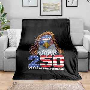 250 Years of Independece Patriotic Eagle Throw Blanket 1776 2026 USA Flag 4th of July Semiquincentennial TS02 Print Your Wear