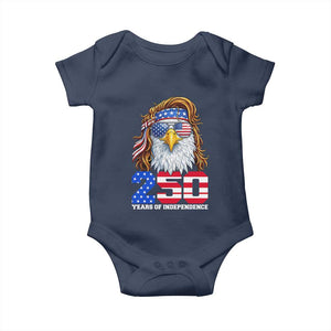 250 Years of Independece Patriotic Eagle Baby Onesie 1776 2026 USA Flag 4th of July Semiquincentennial TS02 Navy Print Your Wear