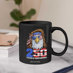 250 Years of Independece Patriotic Eagle Coffee Mug 1776 2026 USA Flag 4th of July Semiquincentennial TS02 Print Your Wear