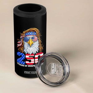 250 Years of Independece Patriotic Eagle 4 in 1 Can Cooler Tumbler 1776 2026 USA Flag 4th of July Semiquincentennial TS02 Print Your Wear