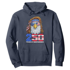250 Years of Independece Patriotic Eagle Hoodie 1776 2026 USA Flag 4th of July Semiquincentennial TS02 Navy Print Your Wear