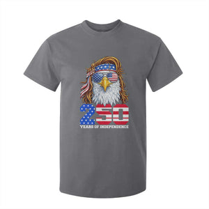 250 Years of Independece Patriotic Eagle T Shirt For Kid 1776 2026 USA Flag 4th of July Semiquincentennial TS02 Charcoal Print Your Wear
