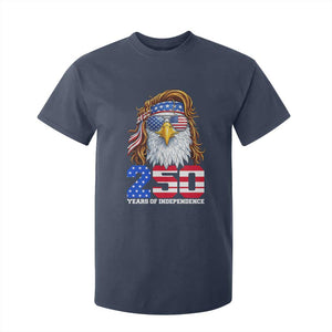 250 Years of Independece Patriotic Eagle T Shirt For Kid 1776 2026 USA Flag 4th of July Semiquincentennial TS02 Navy Print Your Wear