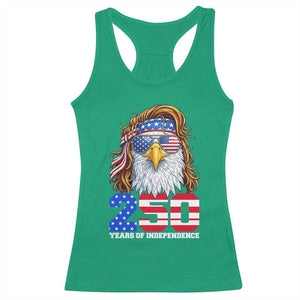 250 Years of Independece Patriotic Eagle Racerback Tank Top 1776 2026 USA Flag 4th of July Semiquincentennial TS02 Irish Green Print Your Wear
