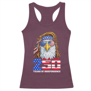 250 Years of Independece Patriotic Eagle Racerback Tank Top 1776 2026 USA Flag 4th of July Semiquincentennial TS02 Maroon Print Your Wear