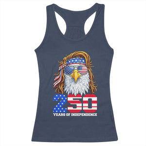 250 Years of Independece Patriotic Eagle Racerback Tank Top 1776 2026 USA Flag 4th of July Semiquincentennial TS02 Navy Print Your Wear
