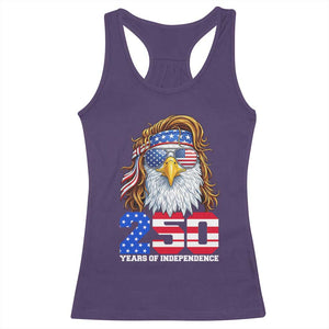 250 Years of Independece Patriotic Eagle Racerback Tank Top 1776 2026 USA Flag 4th of July Semiquincentennial TS02 Purple Print Your Wear