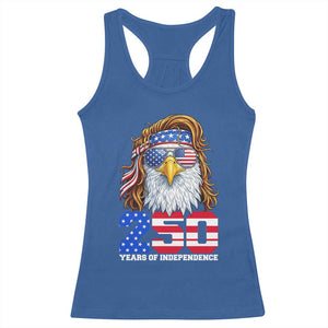 250 Years of Independece Patriotic Eagle Racerback Tank Top 1776 2026 USA Flag 4th of July Semiquincentennial TS02 Royal Blue Print Your Wear