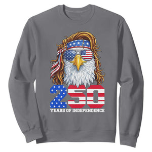 250 Years of Independece Patriotic Eagle Sweatshirt 1776 2026 USA Flag 4th of July Semiquincentennial TS02 Charcoal Print Your Wear