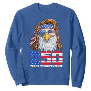 250 Years of Independece Patriotic Eagle Sweatshirt 1776 2026 USA Flag 4th of July Semiquincentennial TS02 Royal Blue Print Your Wear