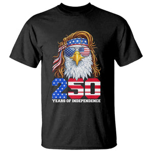 250 Years of Independece Patriotic Eagle T Shirt 1776 2026 USA Flag 4th of July Semiquincentennial TS02 Black Print Your Wear