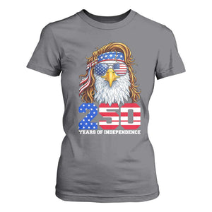 250 Years of Independece Patriotic Eagle T Shirt For Women 1776 2026 USA Flag 4th of July Semiquincentennial TS02 Charcoal Print Your Wear