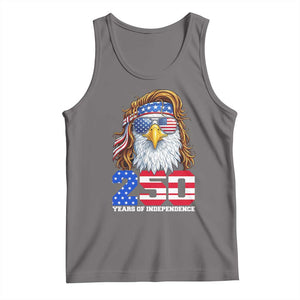 250 Years of Independece Patriotic Eagle Tank Top 1776 2026 USA Flag 4th of July Semiquincentennial TS02 Deep Heather Print Your Wear