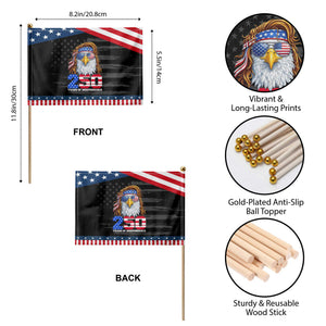 250 Years of Independece Patriotic Eagle Patriotic Handheld Flag 1776 2026 USA Flag 4th of July Semiquincentennial TS02 Print Your Wear