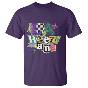 Colorful La-Weezi-ana Mardi Gras Louisiana Pride T Shirt Funky Carnival Vibes TS02 Purple Print Your Wear