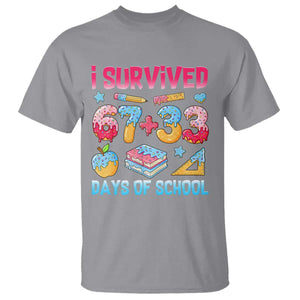I Survived 67 Plus 33 100 Days of School T Shirt Six Seven Meme Colorful Math Humor TS02 Sport Gray Print Your Wear