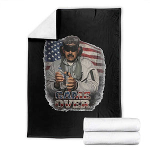 Game Over Maduro Dictator Throw Blanket Political Justice American Flag Politics Satire TS02 Black Print Your Wear