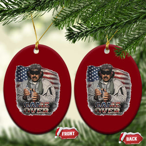 Game Over Maduro Dictator Ceramic Ornament Political Justice American Flag Politics Satire TS02 Print Your Wear