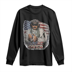 Game Over Maduro Dictator Long Sleeve Shirt Political Justice American Flag Politics Satire TS02 Black Print Your Wear