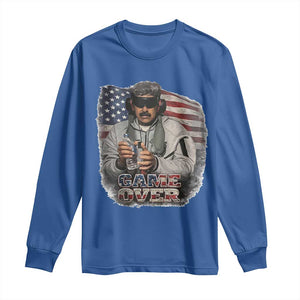 Game Over Maduro Dictator Long Sleeve Shirt Political Justice American Flag Politics Satire TS02 Royal Blue Print Your Wear