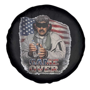 Game Over Maduro Dictator Spare Tire Cover Political Justice American Flag Politics Satire TS02 Print Your Wear