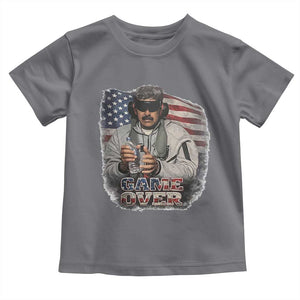 Game Over Maduro Dictator Toddler T Shirt Political Justice American Flag Politics Satire TS02 Charcoal Print Your Wear