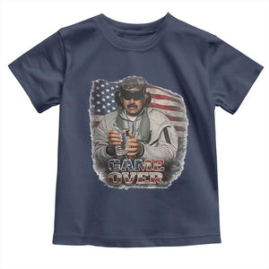 Game Over Maduro Dictator Toddler T Shirt Political Justice American Flag Politics Satire TS02 Navy Print Your Wear