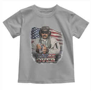 Game Over Maduro Dictator Toddler T Shirt Political Justice American Flag Politics Satire TS02 Sport Gray Print Your Wear