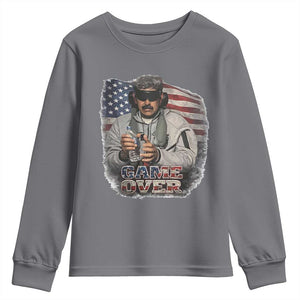 Game Over Maduro Dictator Youth Sweatshirt Political Justice American Flag Politics Satire TS02 Charcoal Print Your Wear